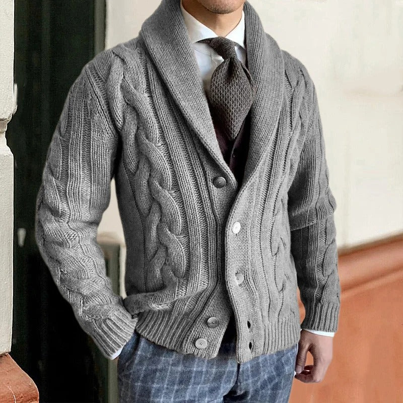 Strickjacke für Herren mit Knöpfen