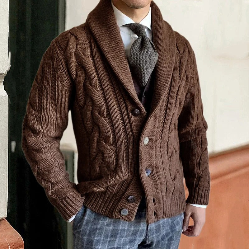 Strickjacke für Herren mit Knöpfen