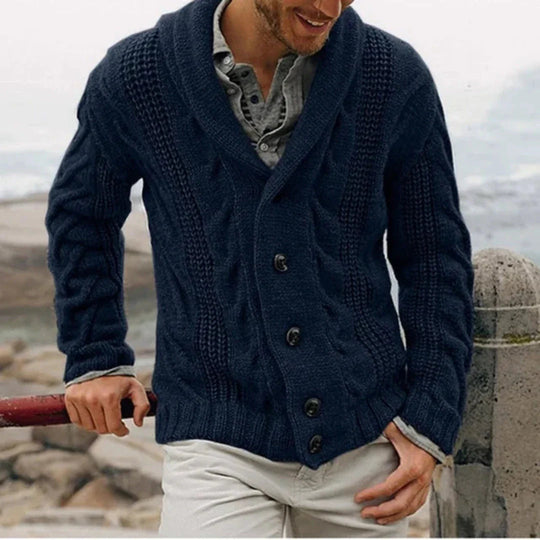 Strickjacke für Herren mit langen Ärmeln für den Winter