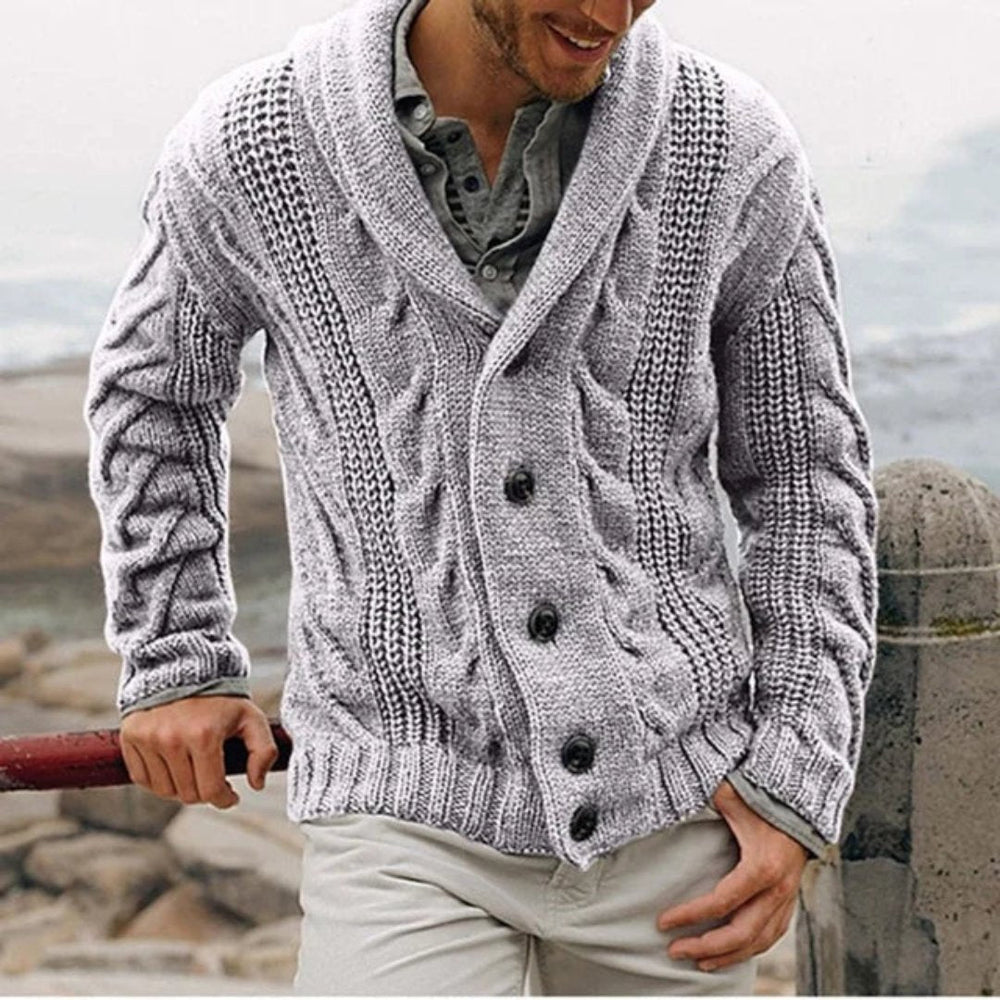 Strickjacke für Herren mit langen Ärmeln für den Winter