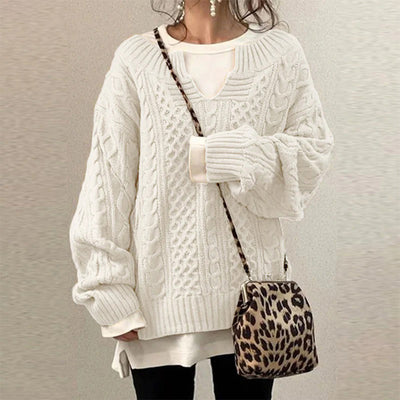 Strickpullover mit Kabelmuster für Männer