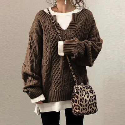 Strickpullover mit Kabelmuster für Männer