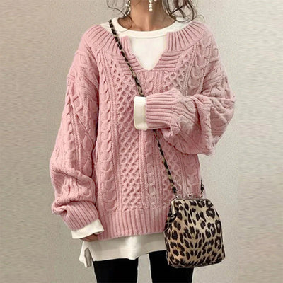Strickpullover mit Kabelmuster für Männer