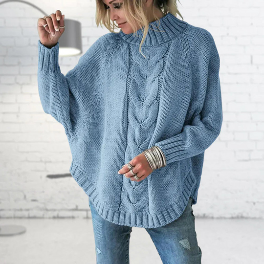 Strickpullover mit Rollkragen für Damen