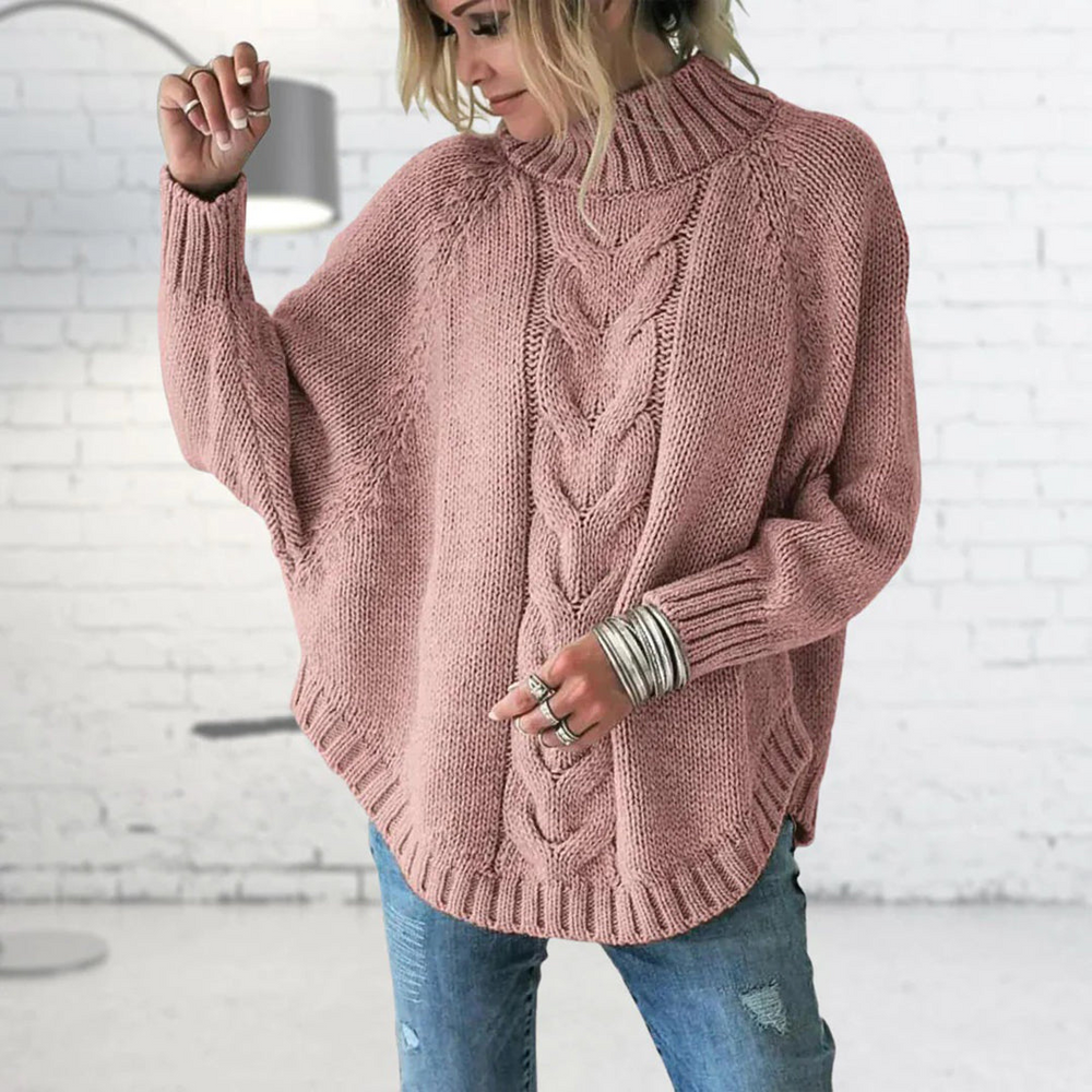 Strickpullover mit Rollkragen für Damen