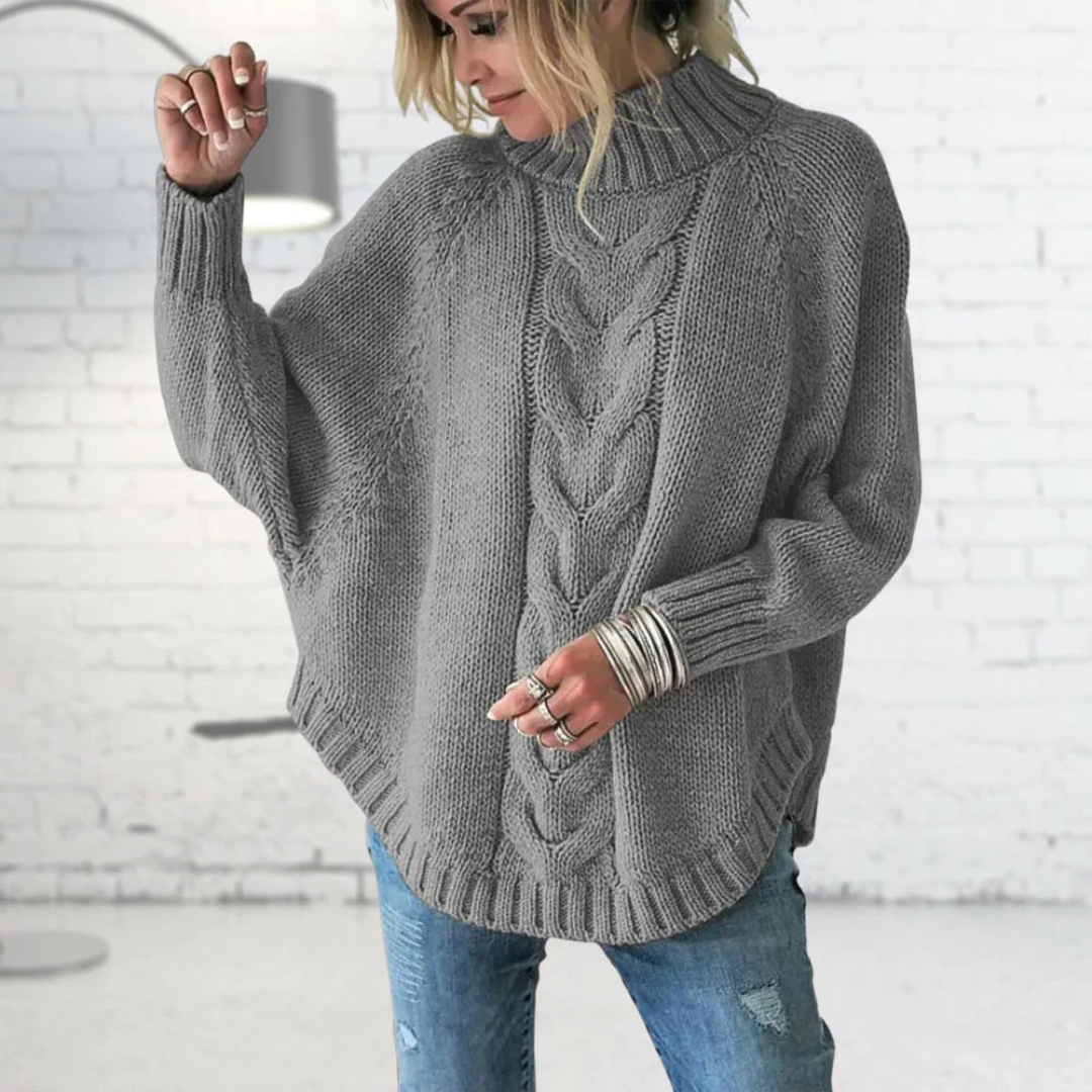 Strickpullover mit Rollkragen für Damen
