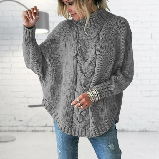 Strickpullover mit Rollkragen für Damen