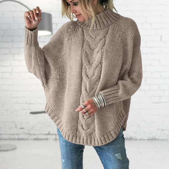 Strickpullover mit Rollkragen für Damen