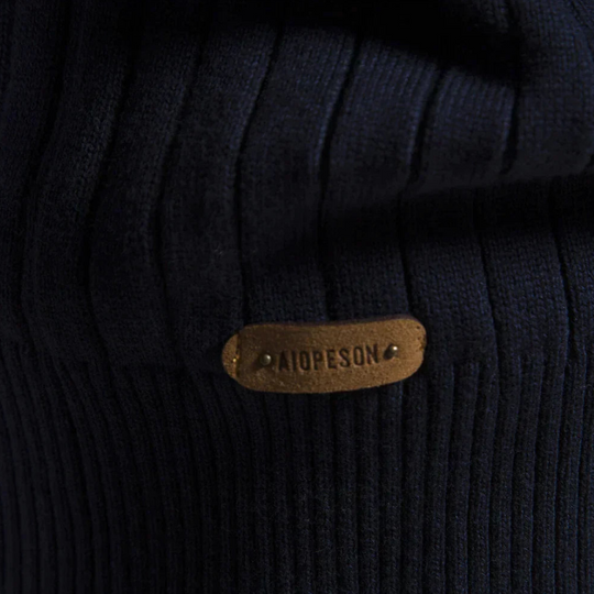 Strickpullover mit halbem Reißverschluss für Herren