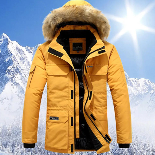 Stylischer Winterparka aus Warmem Material für Herren