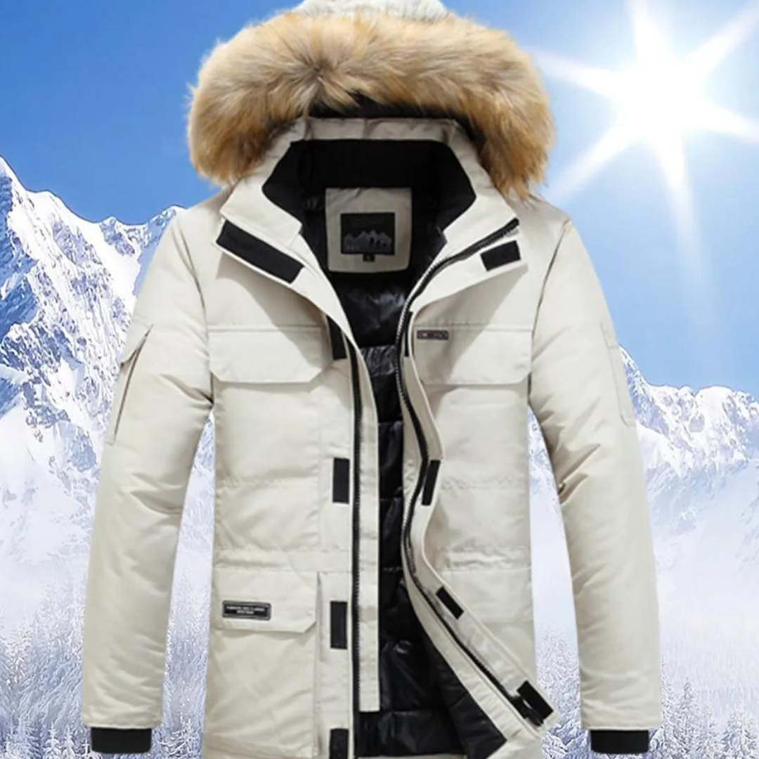 Stylischer Winterparka aus Warmem Material für Herren