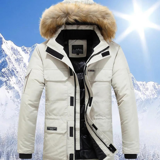 Stylischer Winterparka aus Warmem Material für Herren