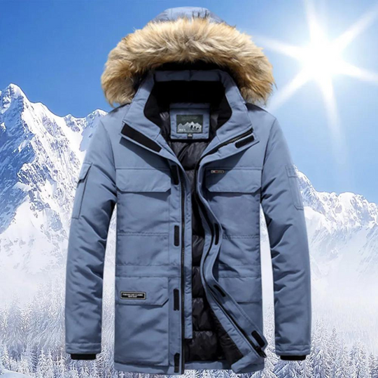 Stylischer Winterparka aus Warmem Material für Herren