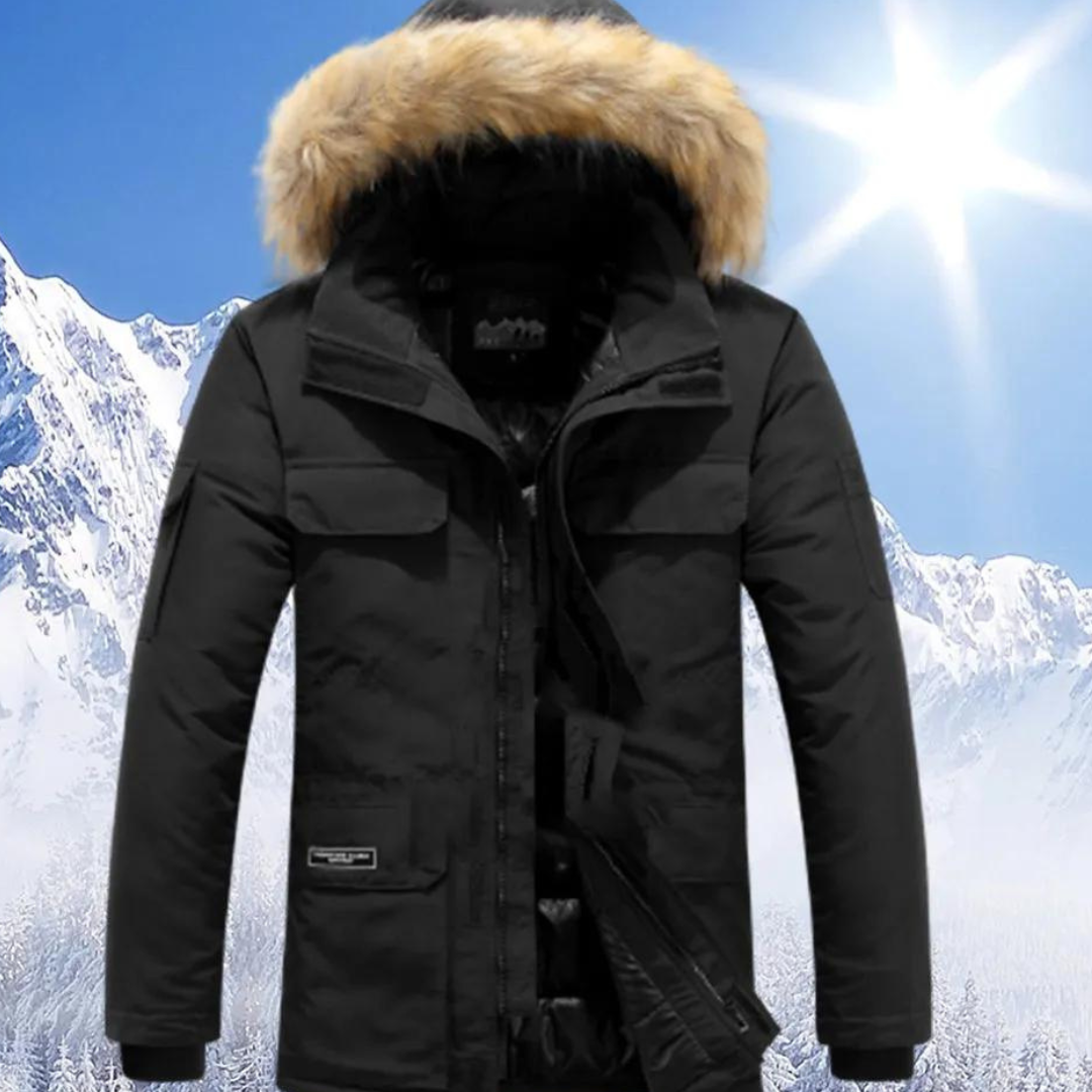 Stylischer Winterparka aus Warmem Material für Herren