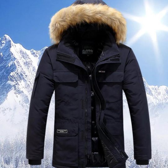Stylischer Winterparka aus Warmem Material für Herren