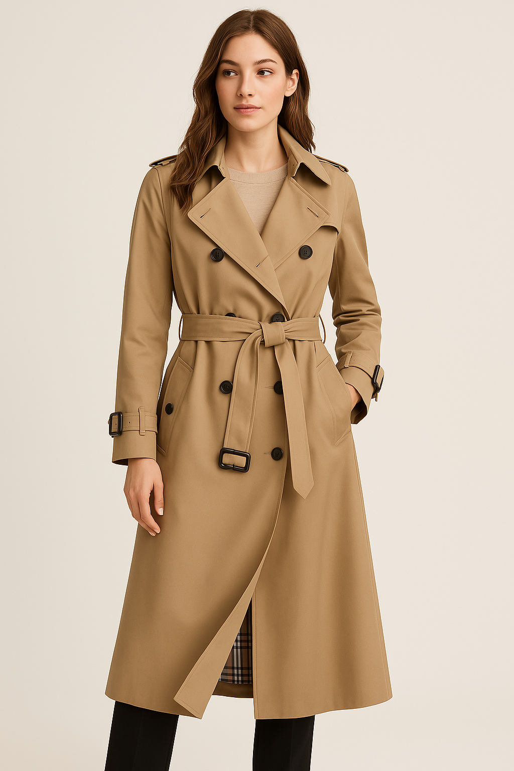 Trenchcoat mit Doppelknopf für Herren
