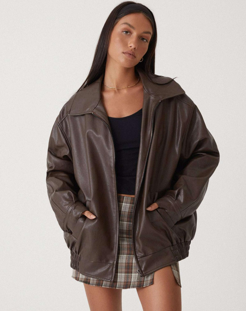 Übergroße Jacke für Damen mit atmungsaktiver Stoffmischung