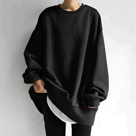 Übergrößen Damenpullover mit Modernem Design für Damen