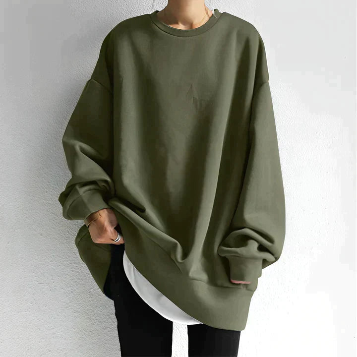 Übergrößen Damenpullover mit Modernem Design für Damen