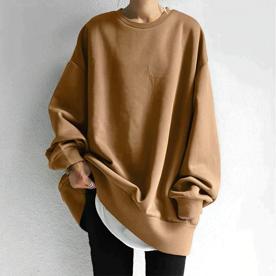 Übergrößen Damenpullover mit Modernem Design für Damen