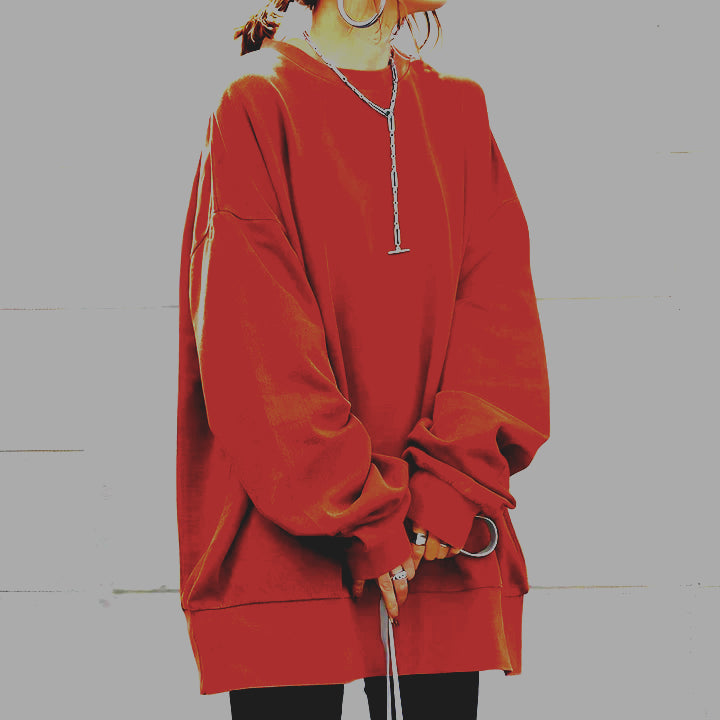 Übergrößen Damenpullover mit Modernem Design für Damen