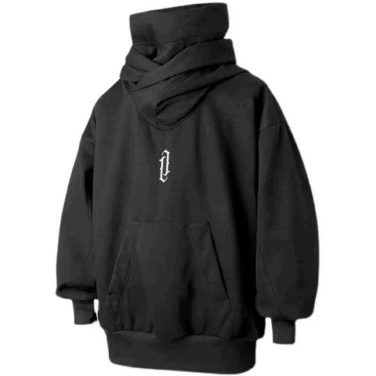 Übergroßer Kapuzenpulli für Herren mit Doppelhals