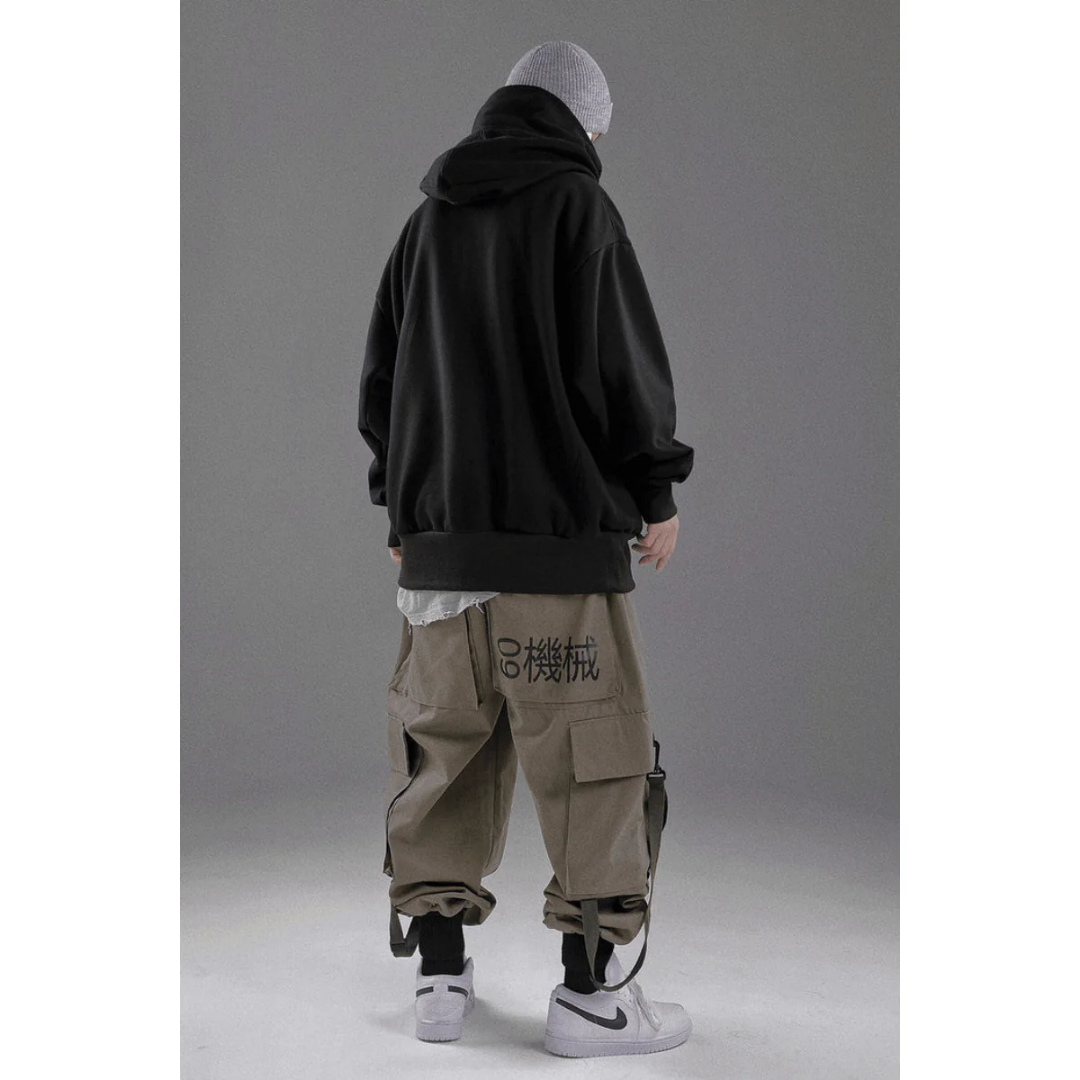 Übergroßer Kapuzenpulli für Herren mit Doppelhals