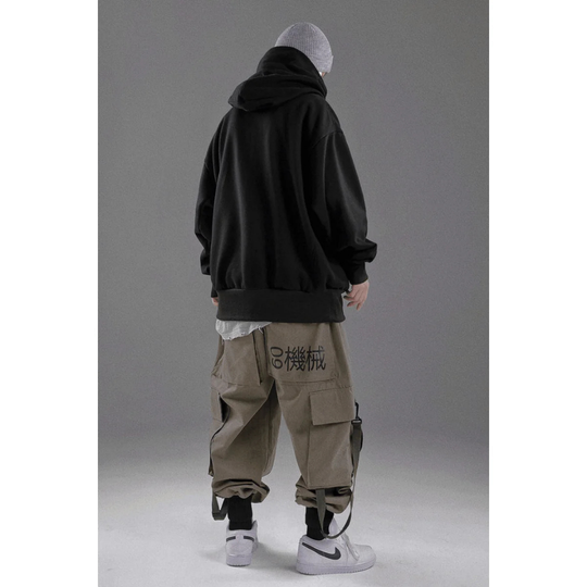 Übergroßer Kapuzenpulli für Herren mit Doppelhals
