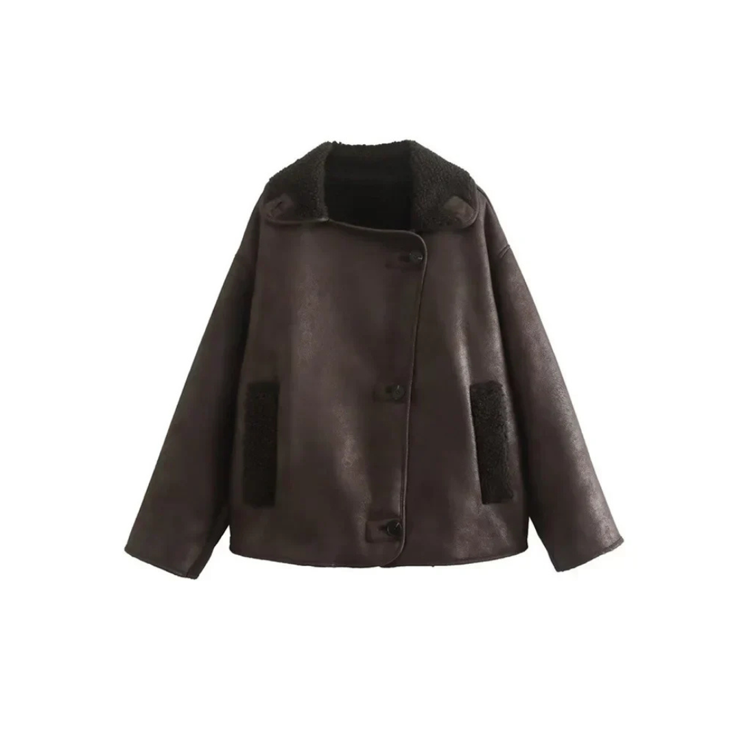 Warme Langarm Jacke für Damen aus hochwertigem Material