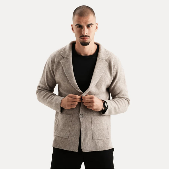 Warme Strickjacke für Herren mit langen Ärmeln