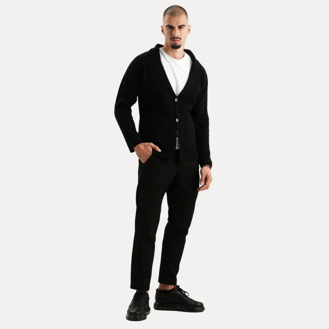 Warme Strickjacke für Herren mit langen Ärmeln