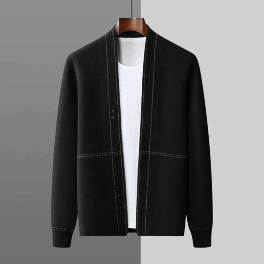 Warme Strickjacke mit Knopf für Herren