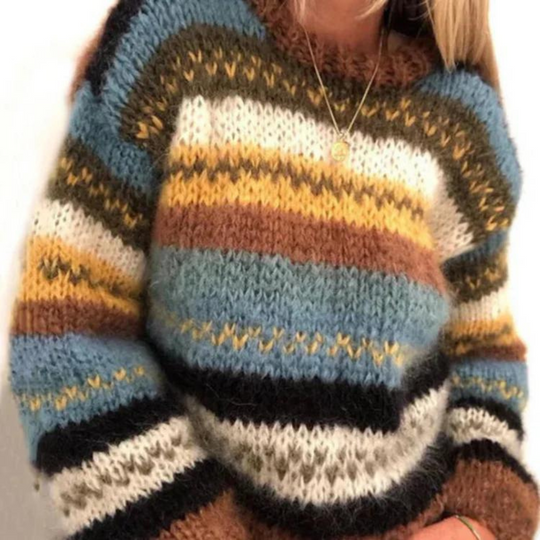 Warmer Damenpullover für Winter mit Modischem Design