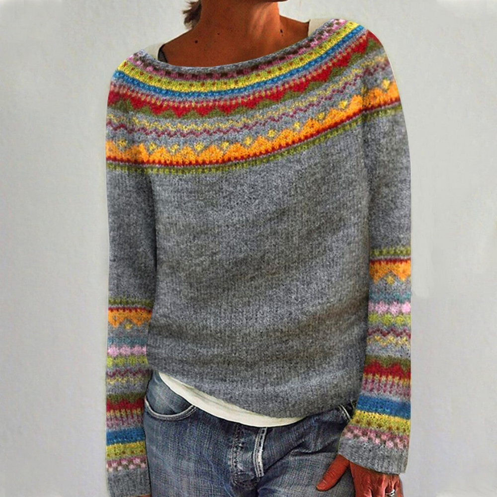 Warmer Damenpullover im Vintage-Stil für Bequemen Tragekomfort und Vielseitige Kombination