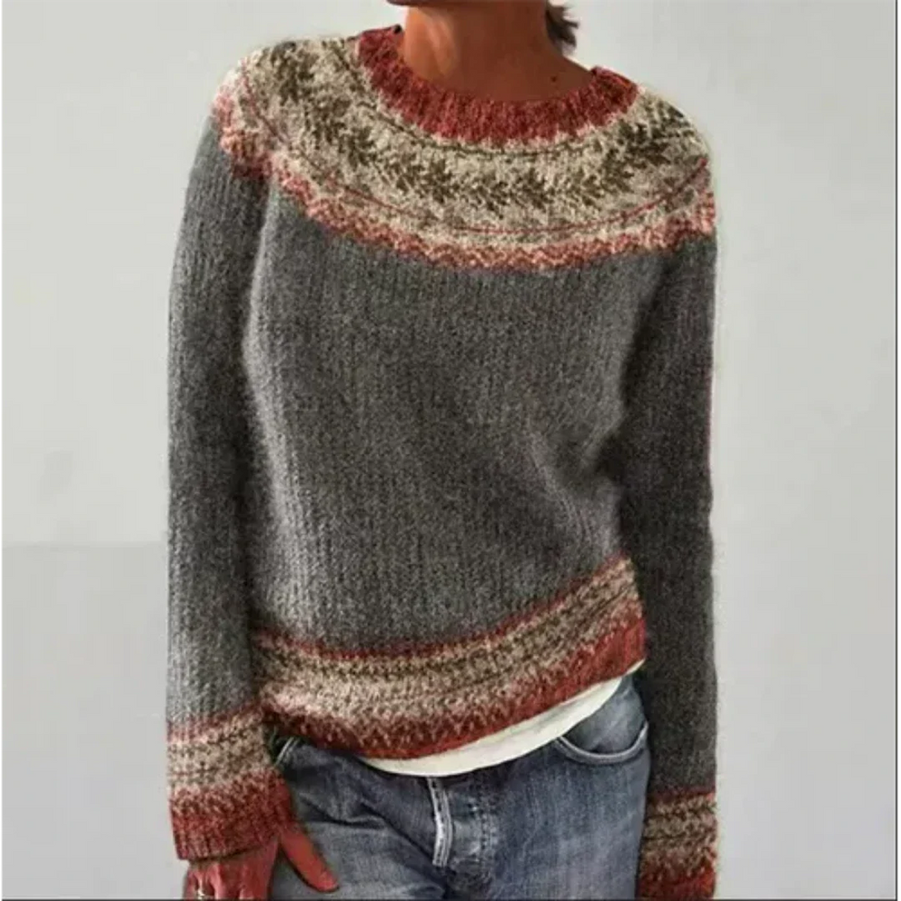Warmer Langarm Pullover für Damen im Winter