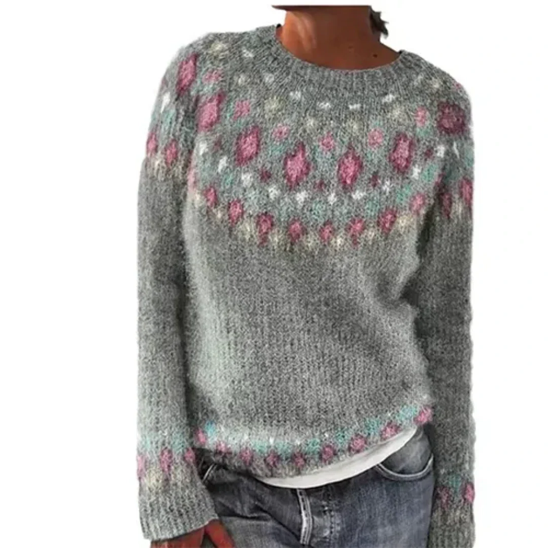 Warmer Langarm Pullover für Damen im Winter