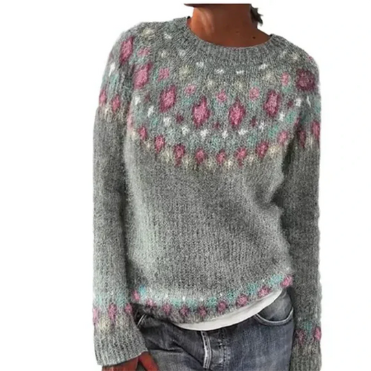 Warmer Langarm Pullover für Damen im Winter