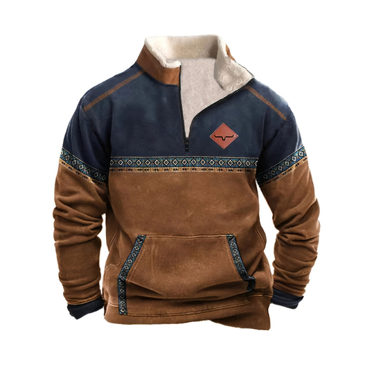 Warmer Pullover mit Reißverschluss für Herren