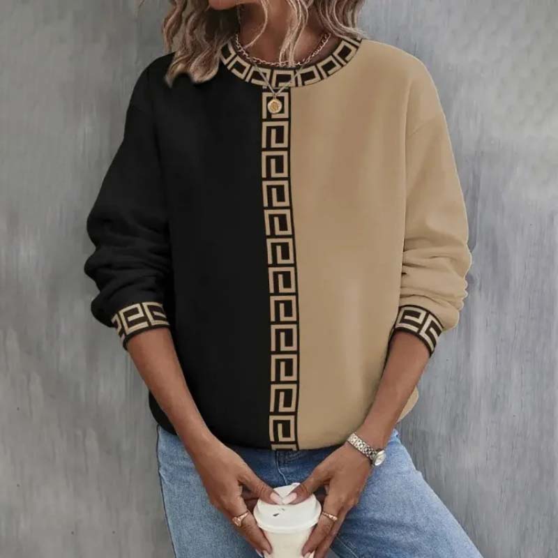 Warmer Pullover mit Vintage-Stil für Damen