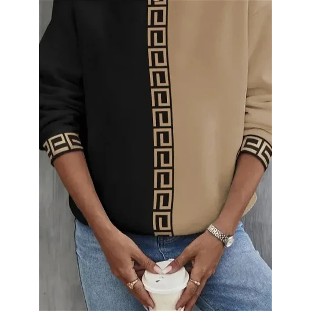 Warmer Pullover mit Vintage-Stil für Damen