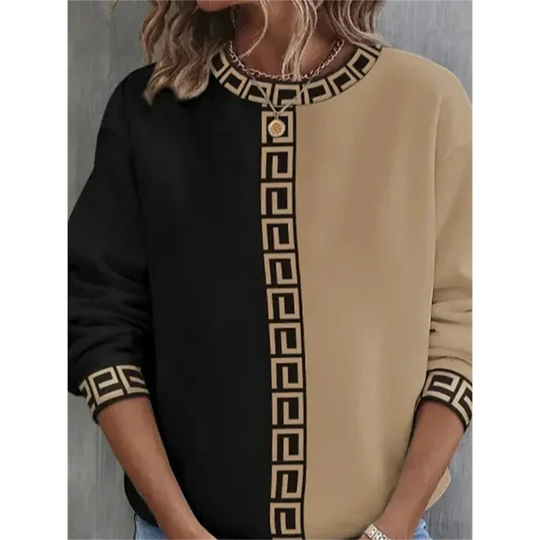 Warmer Pullover mit Vintage-Stil für Damen