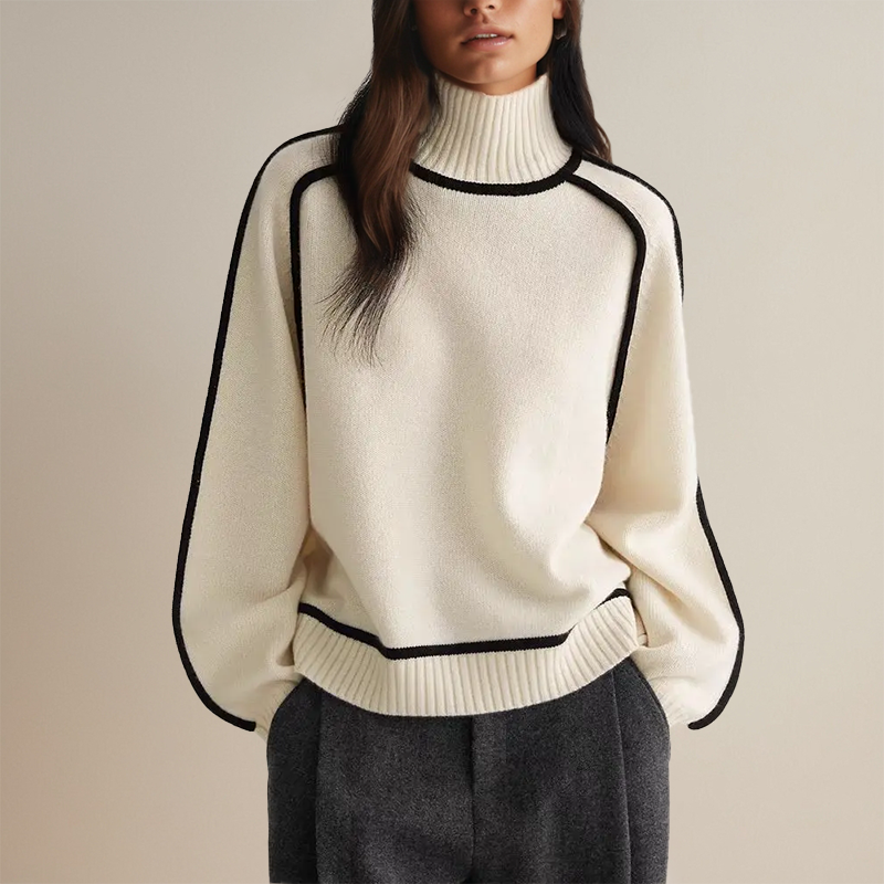 Warmer Rollkragenpullover für Damen – Eleganter Damenpullover für Wintermode