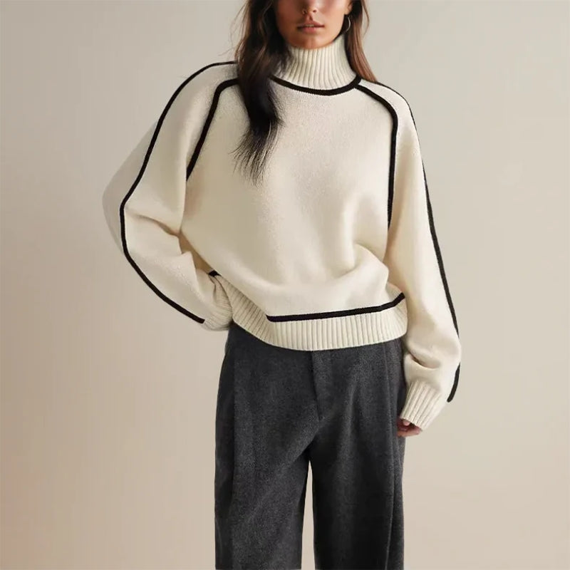 Warmer Rollkragenpullover für Damen – Eleganter Damenpullover für Wintermode