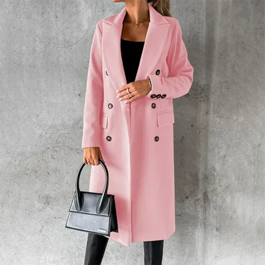 Warmer Trench Mantel aus Hochwertigem Material für Damen