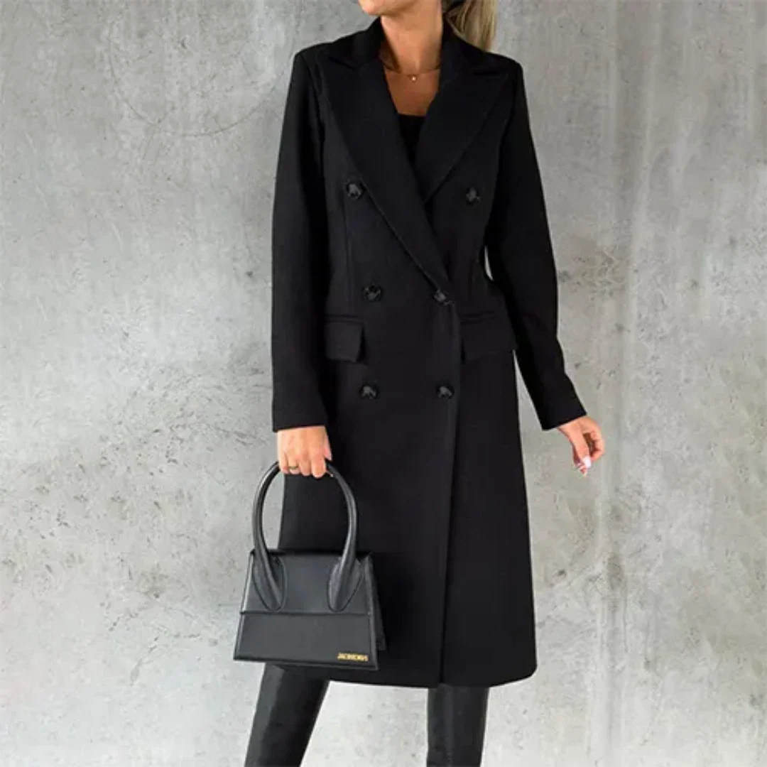 Warmer Trench Mantel aus Hochwertigem Material für Damen