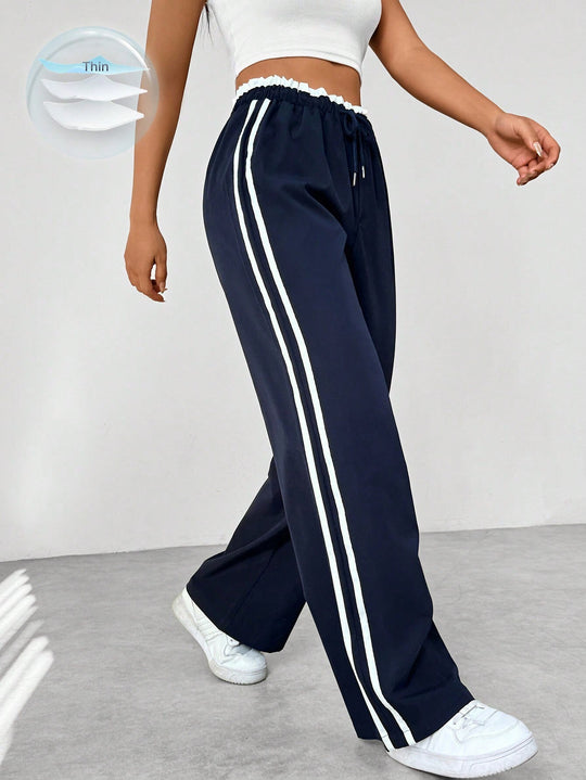 Weite Sporthose mit Elastischem Bund für Damen