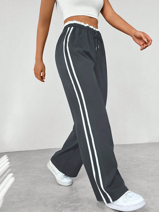 Weite Sporthose mit Elastischem Bund für Damen