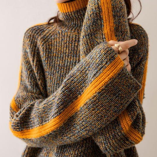 Wollpullover Strick für Damen im modernen Stil