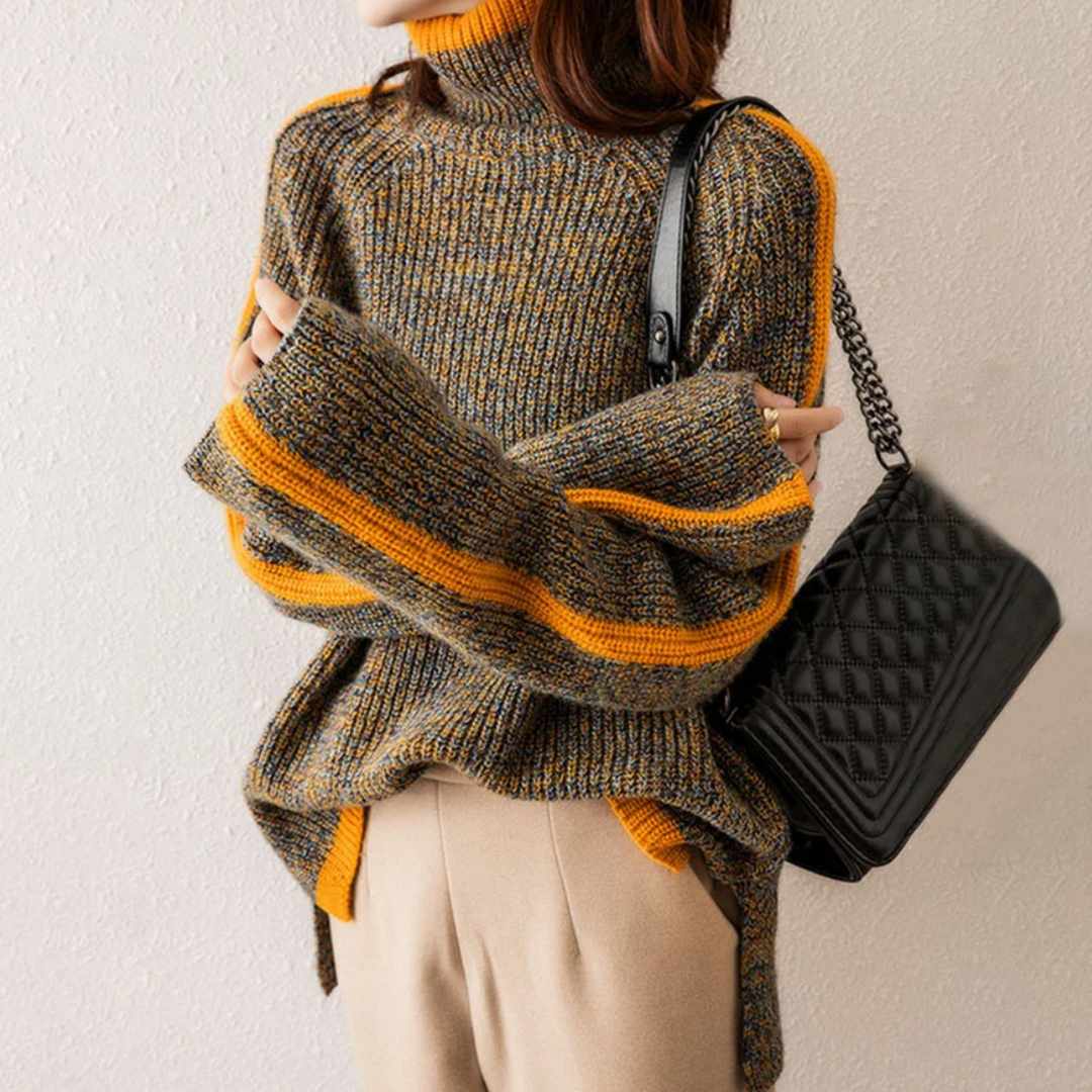 Wollpullover Strick für Damen im modernen Stil