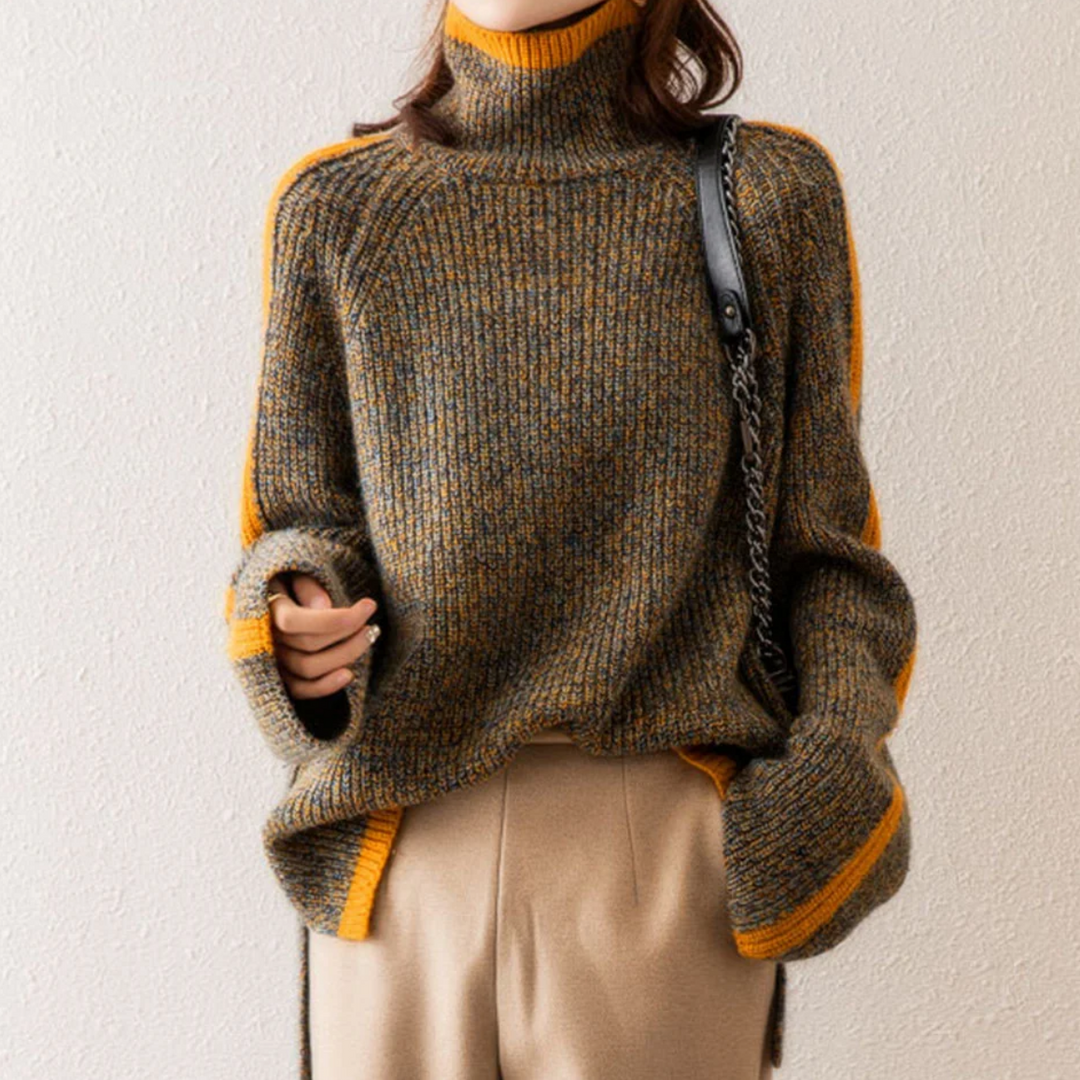 Wollpullover Strick für Damen im modernen Stil